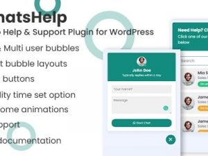 WhatsApp Chat Support Pro (v3.0.1) WordPress Plugin