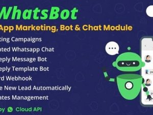 WhatsBot v1.1.0 – WhatsApp Marketing, Bot & Chat Module for Perfex CRM