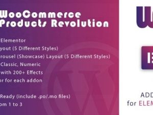 Woocommerce Products Revolution Gallery for Elementor WordPress Plugin v1.0