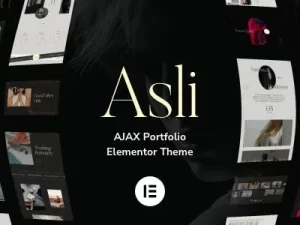 Asli – AJAX Portfolio Elementor Theme (Aug 30, 2024)