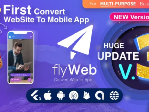 FlyWeb for Web to App Convertor Flutter + Admin Panel v3.0.6 [Activated]