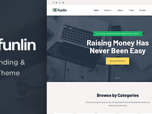 Funlin (v1.7) Crowdfunding & Charity WordPress Theme