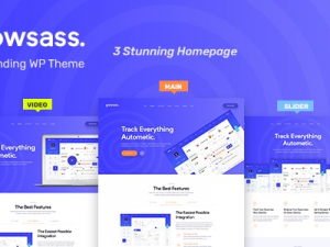 Growsass (v1.0.6) Software Landing Page WordPress Theme