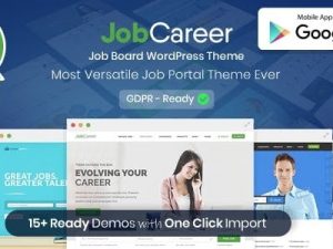 JobCareer v6.9 Job Board Responsive WordPress Theme [Activated]