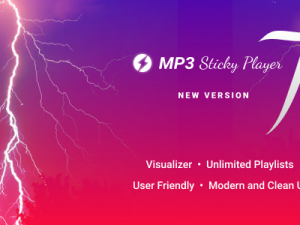 MP3 Sticky Player WordPress Plugin v8.0