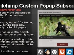 Mailchimp Custom Popup Subscription For WordPress v1.4