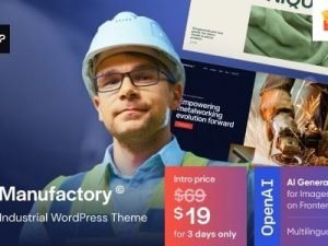 Manufactory v1.0 Industrial WordPress Theme