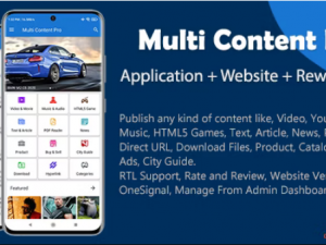 Multi Content Pro (Application and Website) v2.4.0