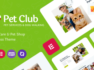 Pets Club (v2.3) Pet Care WordPress Theme + Shop