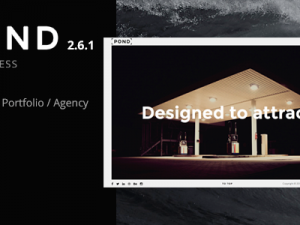 Pond (v2.6.1) Creative Portfolio / Agency WordPress Theme