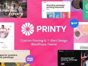 Printy (v1.3.0) Custom Printing & T-Shirt Design WordPress Theme