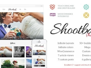 Shootback (v1.1.5) Retina Photography WP Theme