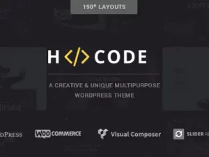 H-Code (v3.1) Responsive & Multipurpose WordPress Theme